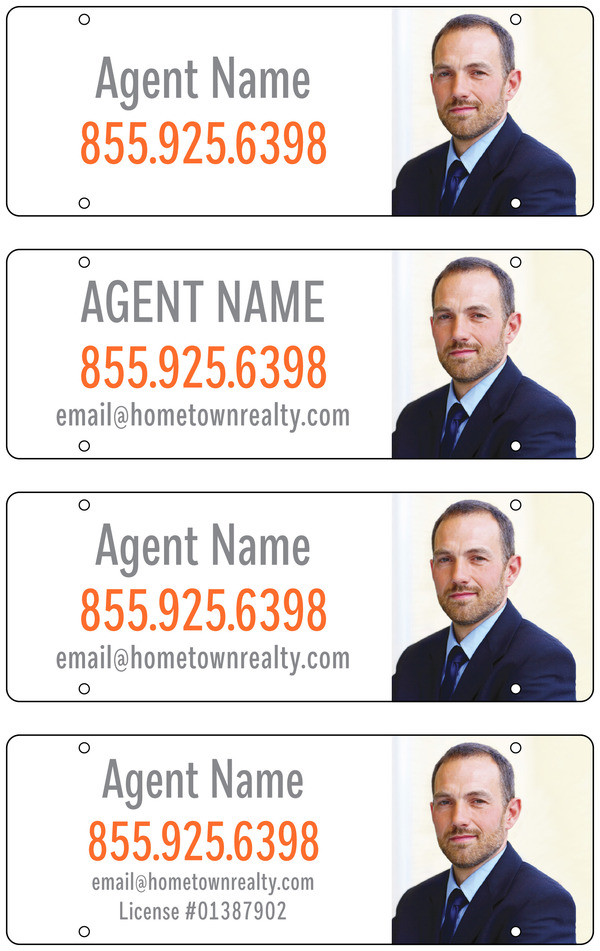 Agent Photo Sign Rider, 8h x 22w, 3mm Aluminum Composite
